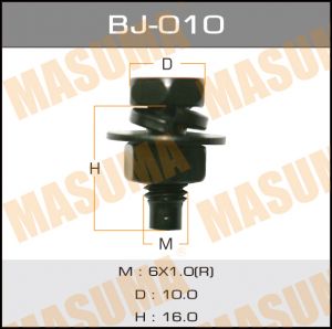 Купить MASUMA BJ-010 Болт М6х1,0х16 с гайкой