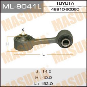 Купить MASUMA ML9041L Тяга стабилизатора передняя левая Toyota Land Cruiser 200 07>