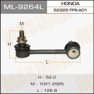 Купить MASUMA ML9264L Стойка стабилизатора задняя левая 52325TP6A01