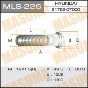 Купить MASUMA MLS-226 Шпилька колесная 12х1,5х49,3