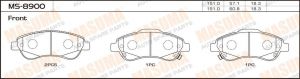 Купить MASUMA MS8900 Колодки тормозные передние 45022T1EG00 45022SWWG01 45022SWWG02