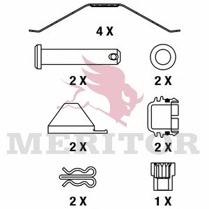 Купить MERITOR MDP3087K колодки дисковые !с ремкомплектом,29108 \Omn Knorr MB,Scania,Iveco EuroTech/Star,KAMAZ 5490