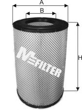Купить MFILTER A542 фильтр воздушный ! H524 D279 d150 \ DAF F95xF