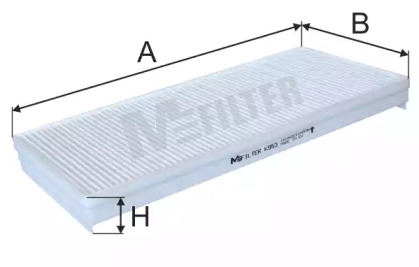 Купить MFILTER K953 фильтр воздушный ! кабины 400x180x40 \MAN 19.403 (F2000)