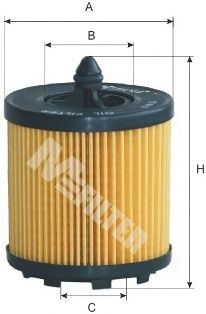 Купить MFILTER TE615 фильтр масляный!\ Opel Astra II/Vectra B 2.2i 16V 00>/Vectra C 2.2i 16V 02>