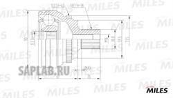 Купить MILES GA20007 ШРУС наружный AUDI 100/80/A6/V8 2.5D-4.2 88-97 (GKN 300855) GA20007