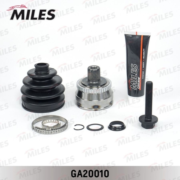 Купить MILES GA20010 ШРУС наружный AUDI 80 1.6-2.3 86-91 (с ABS) (GKN 302129) GA20010