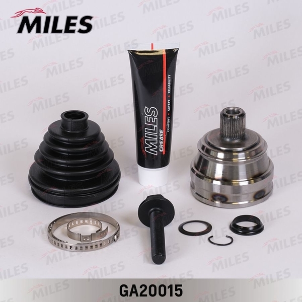 Купить MILES GA20015 ШРУС наружный AUDI 80/90/COUPE 1.6-2.3 86-96 (GKN 301951) GA20015