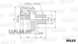 Купить MILES GA20027 ШРУС наружный AUDI A4 1.6-2.0 00- (с ABS) (GKN 304331) GA20027