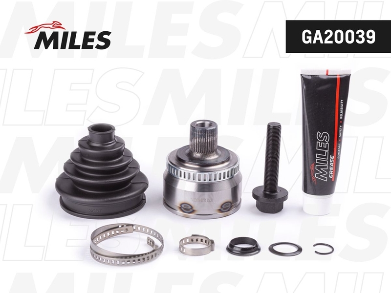 Купить MILES GA20039 ШРУС наружный AUDI A4/VW PASSAT 2.3-2.8 96-01 (с ABS) (GKN 301956) GA20039