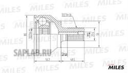 Купить MILES GA20107 ШРУС наружный FORD FOCUS 1.4-2.0 04- (GKN 305176) GA20107
