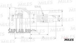 Купить MILES GA20192 ШРУС наружный KIA SPECTRA 1.5 91- (АКПП) (GSP 827004) GA20192