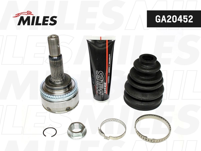 Купить MILES GA20452 ШРУС наружный TOYOTA AVENSIS 1.8/2.0 97-01 (с ABS) (GKN 303894) GA20452