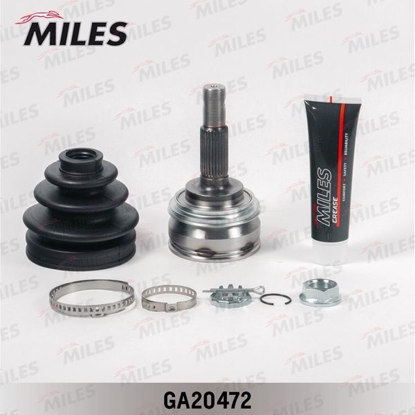 Купить MILES GA20472 ШРУС наружный TOYOTA CELICA/CAMRY/PREVIA/LEXUS ES250 2.0-2.5 89-01 (GKN 302814) GA20472