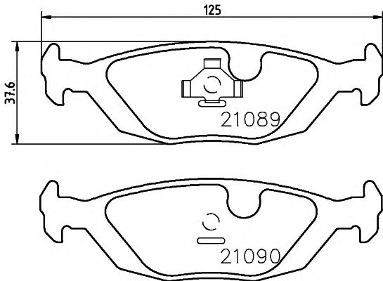 Купить MINTEX MDB1549 Колодки тормозные дисковые к-т 4 шт. MDB1549