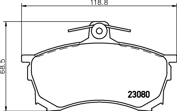 Купить MINTEX MDB1726 Колодки тормозные дисковые к-т 4 шт. MDB1726