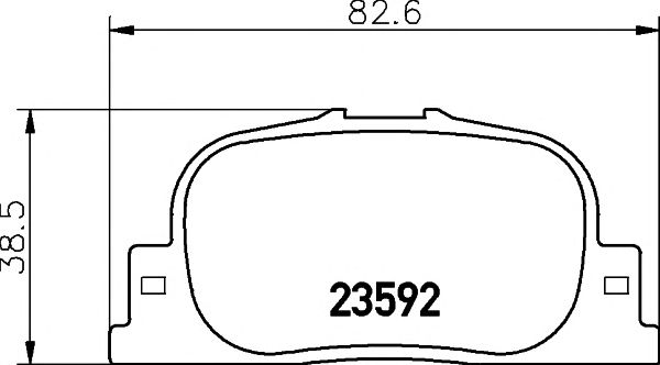 Купить MINTEX MDB2084 Колодки торм.зад. Toyota Camry MDB2084