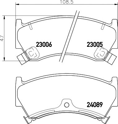 Купить MINTEX MDB2144 Колодки торм.пер. Nissan Almera