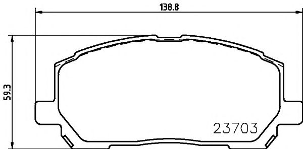 Купить MINTEX MDB2211 Колодки тормозные дисковые к-т 4 шт. MDB2211