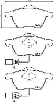 Купить MINTEX MDB2231 Колодки Ауди А6,VW Пассат В5 (97-) FR