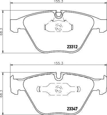 Купить MINTEX MDB2418 Колодки Е60 E65 FR