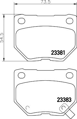 Купить MINTEX MDB2562 Колодки торм.пер. Subaru Impreza