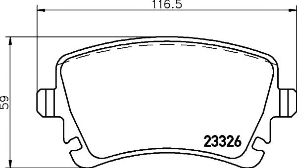 Купить MINTEX MDB2638 Колодки VW T5 A4 A6 R без датчика