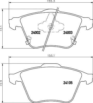 Купить MINTEX MDB2768 Колодки тормозные передние GPYA3323ZG