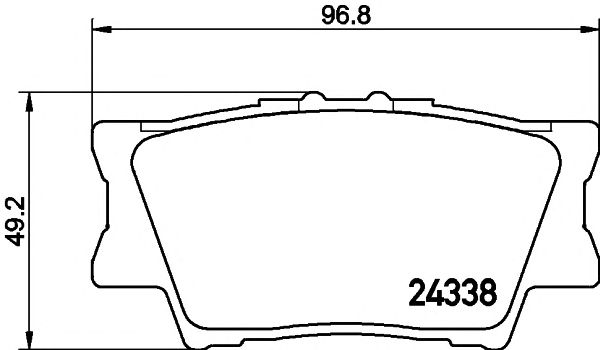 Купить MINTEX MDB2787 Колодки тормозные дисковые к-т 4 шт. MDB2787