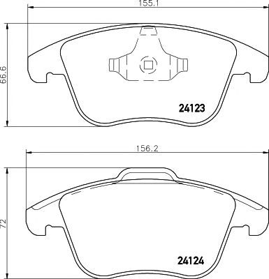 Купить MINTEX MDB2860 Колодки тормозные дисковые к-т 4 шт. MDB2860