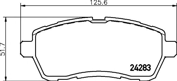 Купить MINTEX MDB2875 Колодки торм.пер. Ford Fiesta V, VI MDB2875