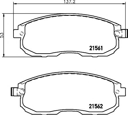 Купить MINTEX MDB2967 Колодки тормозные дисковые к-т 4 шт. MDB2967