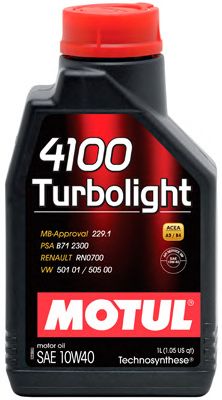 Купить MOTUL 102774 Масло моторное 4100 TURBOLIGHT 1L