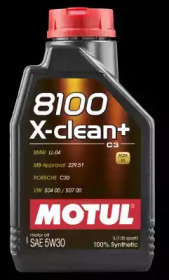 Купить MOTUL 106376 Масло моторное 8100 X-CLEAN + 1L 5W30