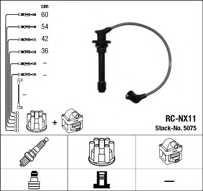 Купить NGK 5075 Провода высоковольтные RCNX11