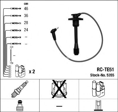 Купить NGK 5355 Провода высоковольтные RCTE51