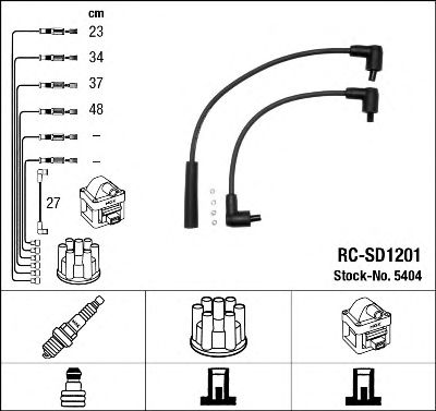 Купить NGK 5404 Провода высоковольтные RCSD1201