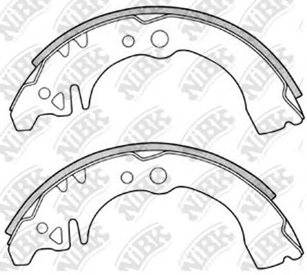 Купить NIBK FN0034 Колодки тормозные барабанные FN0034