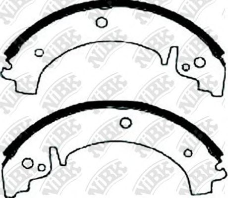 Купить NIBK FN0503 Колодки тормозные барабанные CHEVROLET NIVA 2002 FN0503