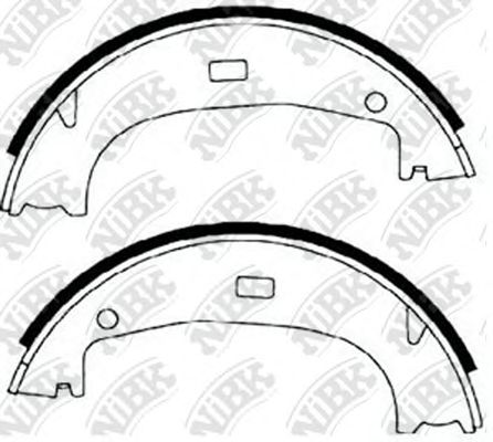 Купить NIBK FN0544 Колодки тормозные барабанные FN0544