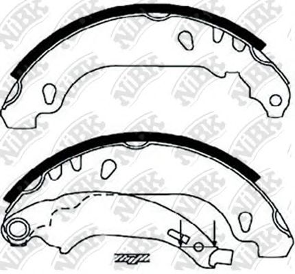 Купить NIBK FN0556 Колодки тормозные барабанные RENAULT LOGAN 2004 FN0556