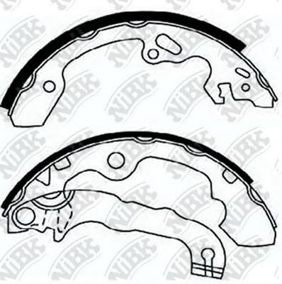 Купить NIBK FN0558 Колодки тормозные барабанные FORD FOCUS I-II FN0558