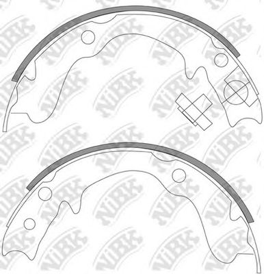 Купить NIBK FN0569 Колодки стояночного тормоза FN0569