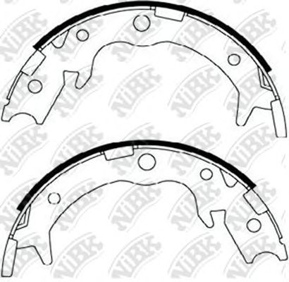 Купить NIBK FN0570 Колодки тормозные барабанные HONDA ACCORD 2003-2008 FN0570