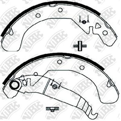 Купить NIBK FN0599 Колодки тормозные барабанные OPEL ASTRA F/G/H/VECTRA B 95-03/ZAFIRA 99-05 FN0599