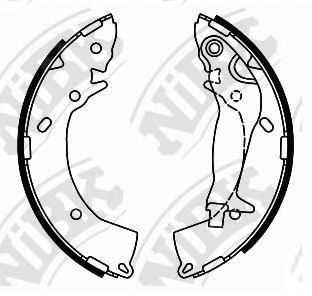 Купить NIBK FN0610 Колодки тормозные барабанные HYUNDAI GETZ 05-10 180х32mm FN0610