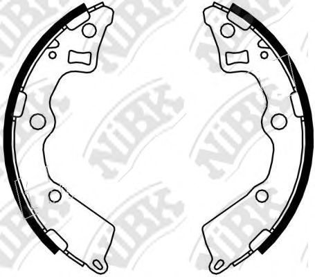 Купить NIBK FN0618 Колодки тормозные барабанные KIA PICANTO 1.0/1.1 04- FN0618