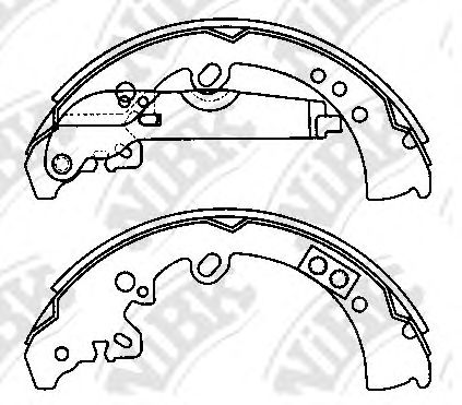 Купить NIBK FN0620 Колодки тормозные барабанные TOYOTA HILUX 2010 FN0620