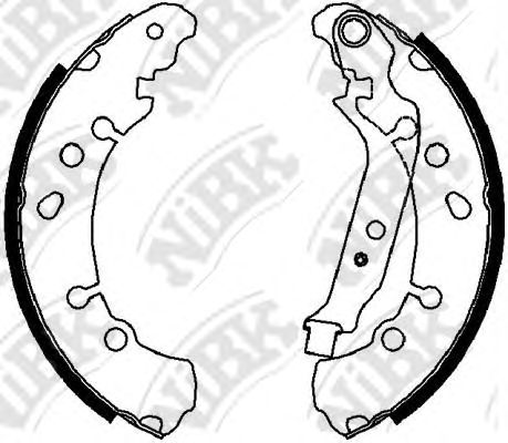 Купить NIBK FN0622 Колодки тормозные барабанные TOYOTA YARIS 2005 FN0622
