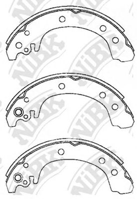 Купить NIBK FN0627 Колодки тормозные барабанные FN0627
